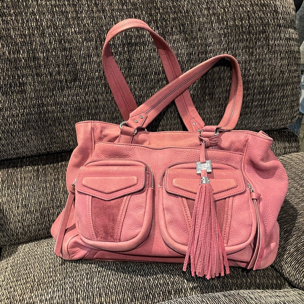 Aimee Kestenberg purple leather shoulder bag